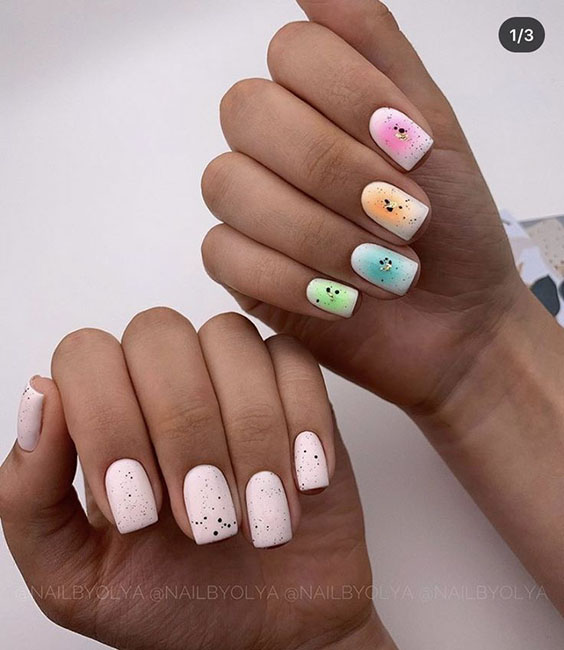 Kolorowy manicure na wiosnę
