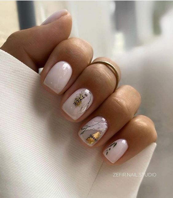 Delikatne paznokcie do szkoły