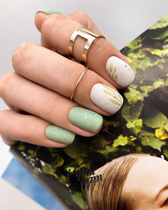 Zielony manicure na wiosnę