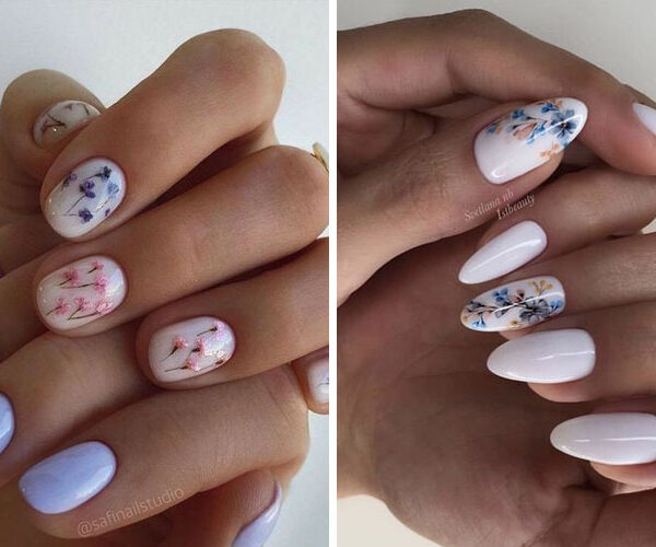 Inspiracje na wiosenne paznokcie - TOP 18 pomysłów na wiosenne hybrydy