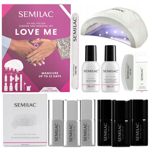 Zestaw do paznokci Semilac Love Me